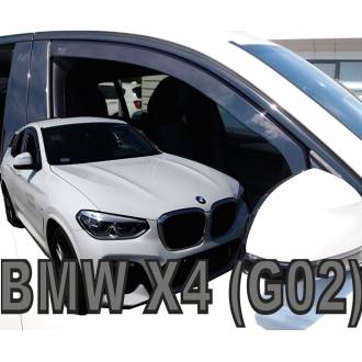 ΑΝΕΜΟΘΡΑΥΣΤΕΣ ΓΙΑ BMW X4 G02 5D 2018-2021 ΖΕΥΓΑΡΙ ΑΠΟ ΕΥΚΑΜΠΤΟ ΦΙΜΕ ΠΛΑΣΤΙΚΟ HEKO - 2 ΤΕΜ.