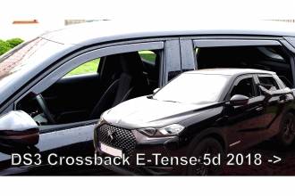 ΑΝΕΜΟΘΡΑΥΣΤΕΣ ΓΙΑ DS3 CROSSBACK E-TENSE 5D 2018+  ΣΕΤ ΑΥΤΟΚΙΝΗΤΟΥ ΑΠΟ ΕΥΚΑΜΠΤΟ ΦΙΜΕ ΠΛΑΣΤΙΚΟ HEKO - 4 ΤΕΜ.