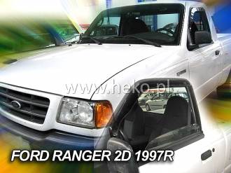 ΑΝΕΜΟΘΡΑΥΣΤΕΣ ΓΙΑ FORD RANGER PICK UP 2D  1987-1997 ΖΕΥΓΑΡΙ ΑΠΟ ΕΥΚΑΜΠΤΟ ΦΙΜΕ ΠΛΑΣΤΙΚΟ HEKO - 2 ΤΕΜ.