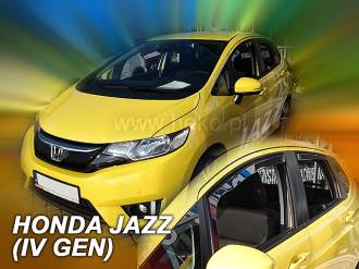 ΑΝΕΜΟΘΡΑΥΣΤΕΣ ΓΙΑ HONDA JAZZ IV 5D 2013+ ΣΕΤ ΑΥΤΟΚΙΝΗΤΟΥ ΑΠΟ ΕΥΚΑΜΠΤΟ ΦΙΜΕ ΠΛΑΣΤΙΚΟ HEKO - 4 ΤΕΜ.