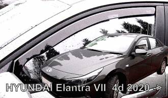 ΑΝΕΜΟΘΡΑΥΣΤΕΣ ΓΙΑ HYUNDAI ELANTRA 4D 2020+  ΖΕΥΓΑΡΙ ΑΠΟ ΕΥΚΑΜΠΤΟ ΦΙΜΕ ΠΛΑΣΤΙΚΟ HEKO - 2 ΤΕΜ.