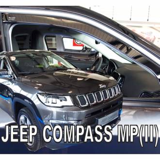 ΑΝΕΜΟΘΡΑΥΣΤΕΣ ΓΙΑ JEEP COMPASS MP II 5D 2017+ ΖΕΥΓΑΡΙ ΑΠΟ ΕΥΚΑΜΠΤΟ ΦΙΜΕ ΠΛΑΣΤΙΚΟ HEKO - 2 ΤΕΜ.