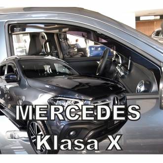 ΑΝΕΜΟΘΡΑΥΣΤΕΣ ΓΙΑ MERCEDES X-KLAS W470 4D 2017+ ΖΕΥΓΑΡΙ ΑΠΟ ΕΥΚΑΜΠΤΟ ΦΙΜΕ ΠΛΑΣΤΙΚΟ HEKO - 2 ΤΕΜ.