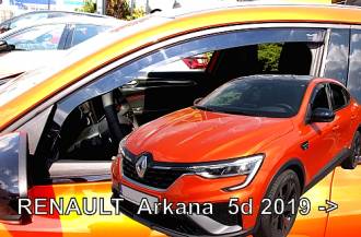 ΑΝΕΜΟΘΡΑΥΣΤΕΣ ΓΙΑ RENAULT ARKANA 5D 2019+ ΑΥΤΟΚΙΝΗΤΟΥ ΑΠΟ ΕΥΚΑΜΠΤΟ ΦΙΜΕ ΠΛΑΣΤΙΚΟ HEKO - 2 ΤΕΜ.