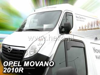 ΑΝΕΜΟΘΡΑΥΣΤΕΣ ΓΙΑ OPEL MOVANO / RENAULT MASTER 2010+ ΖΕΥΓΑΡΙ ΑΠΟ ΕΥΚΑΜΠΤΟ ΦΙΜΕ ΠΛΑΣΤΙΚΟ HEKO - 2 ΤΕΜ.