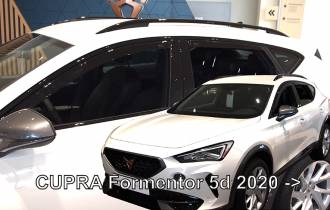 ΑΝΕΜΟΘΡΑΥΣΤΕΣ ΓΙΑ CUPRA FORMENTOR 5D 2020+  ΣΕΤ ΑΥΤΟΚΙΝΗΤΟΥ ΑΠΟ ΕΥΚΑΜΠΤΟ ΦΙΜΕ ΠΛΑΣΤΙΚΟ HEKO - 4 ΤΕΜ.