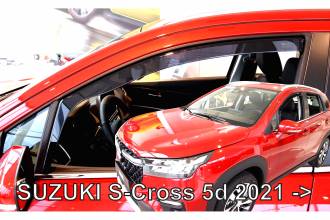 ΑΝΕΜΟΘΡΑΥΣΤΕΣ ΓΙΑ SUZUKI S-CROSS 5D 2021+ ΣΕΤ ΑΥΤΟΚΙΝΗΤΟΥ ΑΠΟ ΕΥΚΑΜΠΤΟ ΦΙΜΕ ΠΛΑΣΤΙΚΟ HEKO - 4 ΤΕΜ.