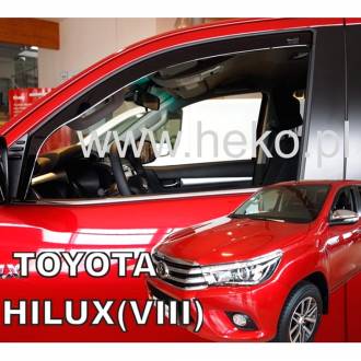 ΑΝΕΜΟΘΡΑΥΣΤΕΣ ΓΙΑ TOYOTA HILUX 4D 2016+ ΖΕΥΓΑΡΙ ΑΠΟ ΕΥΚΑΜΠΤΟ ΦΙΜΕ ΠΛΑΣΤΙΚΟ HEKO - 2 ΤΕΜ.