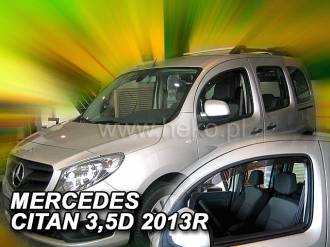 ΑΝΕΜΟΘΡΑΥΣΤΕΣ ΓΙΑ MERCEDES W415 CITAN 3/5D 2012+ ΖΕΥΓΑΡΙ ΑΠΟ ΕΥΚΑΜΠΤΟ ΦΙΜΕ ΠΛΑΣΤΙΚΟ HEKO - 2 ΤΕΜ.