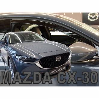 ΑΝΕΜΟΘΡΑΥΣΤΕΣ ΓΙΑ MAZDA CX-30 5D 2019+  ΖΕΥΓΑΡΙ ΑΠΟ ΕΥΚΑΜΠΤΟ ΦΙΜΕ ΠΛΑΣΤΙΚΟ HEKO - 2 ΤΕΜ.