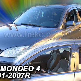 ΑΝΕΜΟΘΡΑΥΣΤΕΣ ΓΙΑ FORD MONDEO MK3 4D 2001-2007 ΖΕΥΓΑΡΙ ΑΠΟ ΕΥΚΑΜΠΤΟ ΦΙΜΕ ΠΛΑΣΤΙΚΟ HEKO - 2 ΤΕΜ.