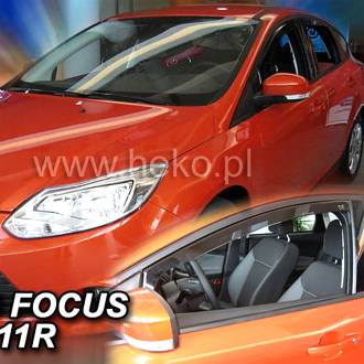 ΑΝΕΜΟΘΡΑΥΣΤΕΣ ΓΙΑ FORD FOCUS 3 4D/5D 2011-2018 ΖΕΥΓΑΡΙ ΑΠΟ ΕΥΚΑΜΠΤΟ ΦΙΜΕ ΠΛΑΣΤΙΚΟ HEKO - 2 ΤΕΜ.