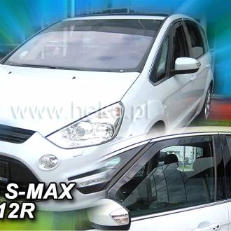 ΑΝΕΜΟΘΡΑΥΣΤΕΣ ΓΙΑ FORD S-MAX 5D 2010-2014 ΖΕΥΓΑΡΙ ΑΠΟ ΕΥΚΑΜΠΤΟ ΦΙΜΕ ΠΛΑΣΤΙΚΟ HEKO - 2 ΤΕΜ.