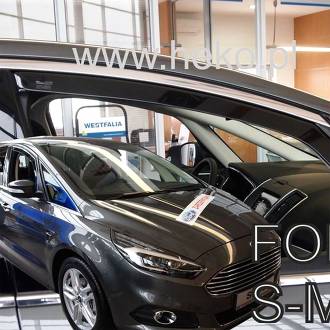 ΑΝΕΜΟΘΡΑΥΣΤΕΣ ΓΙΑ FORD S-MAX 2 5D 2016+ ΖΕΥΓΑΡΙ ΑΠΟ ΕΥΚΑΜΠΤΟ ΦΙΜΕ ΠΛΑΣΤΙΚΟ HEKO - 2 ΤΕΜ.