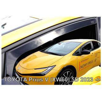 ΑΝΕΜΟΘΡΑΥΣΤΕΣ ΓΙΑ TOYOTA PRIUS XW60 5D 2023+ ΖΕΥΓΑΡΙ ΑΠΟ ΕΥΚΑΜΠΤΟ ΦΙΜΕ ΠΛΑΣΤΙΚΟ HEKO - 2 ΤΕΜ.