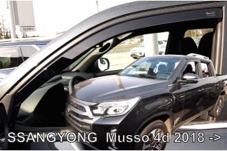 ΑΝΕΜΟΘΡΑΥΣΤΕΣ ΓΙΑ SSANGYONG MUSSO 4D 2018+ ΖΕΥΓΑΡΙ ΑΠΟ ΕΥΚΑΜΠΤΟ ΦΙΜΕ ΠΛΑΣΤΙΚΟ HEKO - 2 ΤΕΜ.