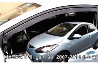 ΑΝΕΜΟΘΡΑΥΣΤΕΣ ΓΙΑ MAZDA 2 3D 2007-2014 ΗΛΕΚΤΡΙΚΑ ΠΑΡΑΘΥΡΑ ΖΕΥΓΑΡΙ ΑΠΟ ΕΥΚΑΜΠΤΟ ΦΙΜΕ ΠΛΑΣΤΙΚΟ HEKO - 2 ΤΕΜ.