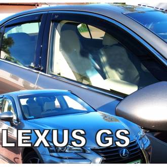 ΑΝΕΜΟΘΡΑΥΣΤΕΣ ΓΙΑ LEXUS GS IV 250 4D 2016+ ΣΕΤ ΑΥΤΟΚΙΝΗΤΟΥ ΑΠΟ ΕΥΚΑΜΠΤΟ ΦΙΜΕ ΠΛΑΣΤΙΚΟ HEKO - 4 ΤΕΜ.