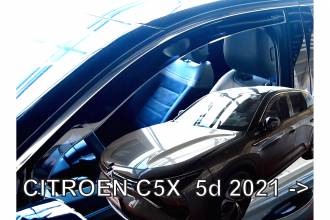 ΑΝΕΜΟΘΡΑΥΣΤΕΣ ΓΙΑ CITROEN C5 X 5D 2021+  SET ΑΠΟ ΕΥΚΑΜΠΤΟ ΦΙΜΕ ΠΛΑΣΤΙΚΟ HEKO - 4 ΤΕΜ.