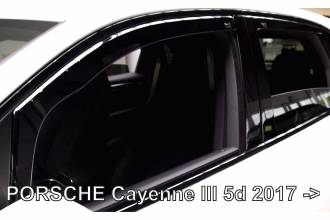 ΑΝΕΜΟΘΡΑΥΣΤΕΣ ΓΙΑ PORSCHE CAYENNE 5D 2017+ - ΣΕΤ ΑΥΤΟΚΙΝΗΤΟΥ ΑΠΟ ΕΥΚΑΜΠΤΟ ΦΙΜΕ ΠΛΑΣΤΙΚΟ HEKO - 4 ΤΕΜ.