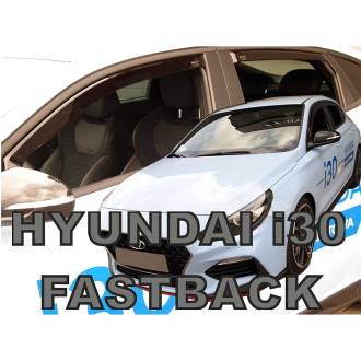 ΑΝΕΜΟΘΡΑΥΣΤΕΣ ΓΙΑ HYUNDAI i30 FASTBACK N 5D 2019+ ΣΕΤ ΑΥΤΟΚΙΝΗΤΟΥ ΑΠΟ ΕΥΚΑΜΠΤΟ ΦΙΜΕ ΠΛΑΣΤΙΚΟ HEKO - 4 ΤΕΜ.