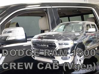 ΑΝΕΜΟΘΡΑΥΣΤΕΣ ΓΙΑ DODGE RAM 1500 CREW CAB (ΔΙΠΛΟΚΑΜΠΙΝΟ) 4D 2019+ ΣΕΤ ΑΥΤΟΚΙΝΗΤΟΥ ΑΠΟ ΕΥΚΑΜΠΤΟ ΦΙΜΕ ΠΛΑΣΤΙΚΟ HEKO - 4 ΤΕΜ.