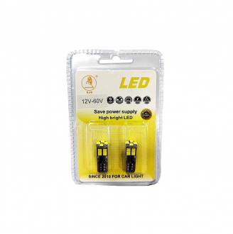 EJC Λάμπες Αυτοκινήτου Q3030-T10 12SMD 12-60V 2τμχ Canbus ψυχρό φως