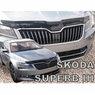 ΑΝΕΜΟΘΡΑΥΣΤΗΣ ΚΑΠΩ ΑΥΤΟΚΙΝΗΤΟΥ ΓΙΑ SKODA SUPERB 3 2015+ ΑΠΟ ΕΥΚΑΜΠΤΟ ΦΙΜΕ ΠΛΑΣΤΙΚΟ HEKO - 1 ΤΕΜ.