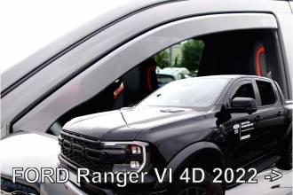 ΑΝΕΜΟΘΡΑΥΣΤΕΣ ΓΙΑ FORD RANGER 4D 2022+ /RAPTOR 2022+  ΖΕΥΓΑΡΙ ΑΠΟ ΕΥΚΑΜΠΤΟ ΦΙΜΕ ΠΛΑΣΤΙΚΟ HEKO - 2 ΤΕΜ.