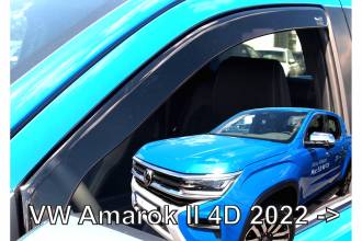 ΑΝΕΜΟΘΡΑΥΣΤΕΣ ΓΙΑ VW AMAROK 4D 2022+ ΖΕΥΓΑΡΙ ΑΠΟ ΕΥΚΑΜΠΤΟ ΦΙΜΕ ΠΛΑΣΤΙΚΟ HEKO - 2 ΤΕΜ.