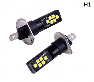 Σετ 2τμχ H1 - H3 LED Super Bright 6000k CanBus