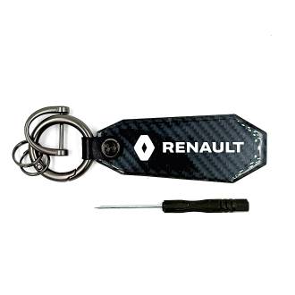 Μπρελόκ Κλειδιών Carbon Renault Λεπτό Εύκαμπτο με δώρο Κλειδί