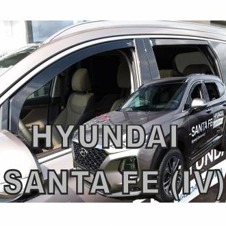 ΑΝΕΜΟΘΡΑΥΣΤΕΣ ΓΙΑ HYUNDAI SANTA FE IV 5D 2018+ ΣΕΤ ΑΥΤΟΚΙΝΗΤΟΥ ΑΠΟ ΕΥΚΑΜΠΤΟ ΦΙΜΕ ΠΛΑΣΤΙΚΟ HEKO - 4 ΤΕΜ.