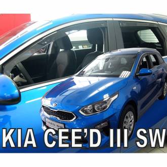 ΑΝΕΜΟΘΡΑΥΣΤΕΣ ΓΙΑ KIA CEED III SW 5D 2018+ ΣΕΤ ΑΥΤΟΚΙΝΗΤΟΥ ΑΠΟ ΕΥΚΑΜΠΤΟ ΦΙΜΕ ΠΛΑΣΤΙΚΟ HEKO - 4 ΤΕΜ.