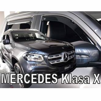 ΑΝΕΜΟΘΡΑΥΣΤΕΣ ΓΙΑ MERCEDES X-KLAS W470 4D 2017+ ΣΕΤ ΑΥΤΟΚΙΝΗΤΟΥ ΑΠΟ ΕΥΚΑΜΠΤΟ ΦΙΜΕ ΠΛΑΣΤΙΚΟ HEKO - 4 ΤΕΜ.