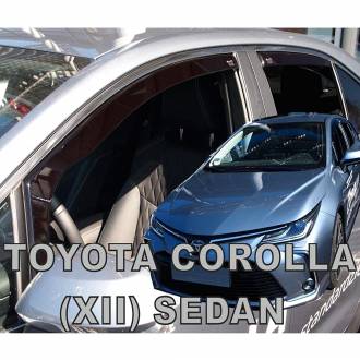 ΑΝΕΜΟΘΡΑΥΣΤΕΣ ΓΙΑ TOYOTA COROLLA XII 4D SEDAN 2018+ ΣΕΤ ΑΥΤΟΚΙΝΗΤΟΥ ΑΠΟ ΕΥΚΑΜΠΤΟ ΦΙΜΕ ΠΛΑΣΤΙΚΟ HEKO - 4 ΤΕΜ.