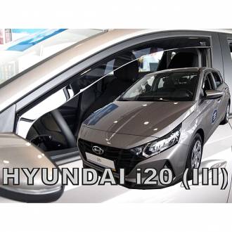 ΑΝΕΜΟΘΡΑΥΣΤΕΣ ΓΙΑ HYUNDAI i20 5D 2020+ ΖΕΥΓΑΡΙ ΑΥΤΟΚΙΝΗΤΟΥ ΑΠΟ ΕΥΚΑΜΠΤΟ ΦΙΜΕ ΠΛΑΣΤΙΚΟ HEKO - 2 ΤΕΜ.