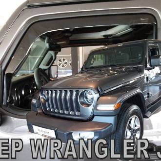 ΑΝΕΜΟΘΡΑΥΣΤΕΣ ΓΙΑ JEEP WRANGLER / GLADIATOR JL IV 5D 2019+ ΖΕΥΓΑΡΙ ΑΠΟ ΕΥΚΑΜΠΤΟ ΦΙΜΕ ΠΛΑΣΤΙΚΟ HEKO - 2 ΤΕΜ.