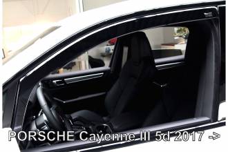 ΑΝΕΜΟΘΡΑΥΣΤΕΣ ΓΙΑ PORSCHE CAYENNE 5D 2017+  ΖΕΥΓΑΡΙ ΑΠΟ ΕΥΚΑΜΠΤΟ ΦΙΜΕ ΠΛΑΣΤΙΚΟ HEKO - 2 ΤΕΜ.