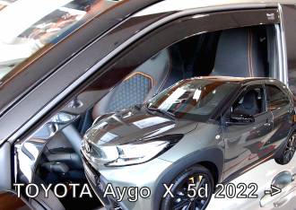 ΑΝΕΜΟΘΡΑΥΣΤΕΣ ΓΙΑ TOYOTA AYGO X 5D 2022+ ? ΖΕΥΓΑΡΙ ΑΠΟ ΕΥΚΑΜΠΤΟ ΦΙΜΕ ΠΛΑΣΤΙΚΟ HEKO - 2 ΤΕΜ.