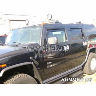 ΑΝΕΜΟΘΡΑΥΣΤΕΣ ΓΙΑ HUMMER H2 2002-2009 5D ΖΕΥΓΑΡΙ ΑΥΤΟΚΙΝΗΤΟΥ ΑΠΟ ΕΥΚΑΜΠΤΟ ΦΙΜΕ ΠΛΑΣΤΙΚΟ HEKO - 2 ΤΕΜ.