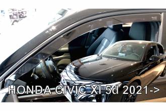 ΑΝΕΜΟΘΡΑΥΣΤΕΣ ΓΙΑ HONDA CIVIC XI 4/5D 2021+ ΖΕΥΓΑΡΙ ΑΠΟ ΕΥΚΑΜΠΤΟ ΦΙΜΕ ΠΛΑΣΤΙΚΟ HEKO - 2 ΤΕΜ.