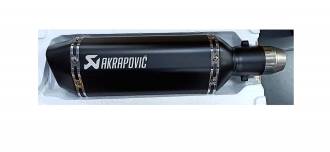 Εξάτμιση Μηχανής Akrapovic Μαύρη Φ51 και Φ38 μέχρι 500cc