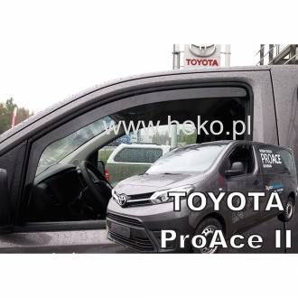 ΑΝΕΜΟΘΡΑΥΣΤΕΣ ΓΙΑ CITROEN JUMPY 3 / SPACETOURER / TOYOTA PROACE 2 / PEUGEOT EXPERT 3 / TRAVELLER 2016+ / OPEL VIVARO 3 2019+ ΖΕΥΓΑΡΙ VAN ΑΠΟ ΕΥΚΑΜΠΤΟ ΦΙΜΕ ΠΛΑΣΤΙΚΟ HEKO - 2 ΤΕΜ.