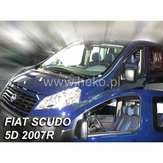 ΑΝΕΜΟΘΡΑΥΣΤΕΣ ΓΙΑ PEUGEOT EXPERT 2007-2016 / JUMPY 4D 2007-2016 / SCUDO 2007-2016 / PROACE 4D 2013-2016 ΖΕΥΓΑΡΙ ΑΠΟ ΕΥΚΑΜΠΤΟ ΦΙΜΕ ΠΛΑΣΤΙΚΟ HEKO - 2 ΤΕΜ.