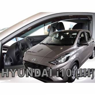 ΑΝΕΜΟΘΡΑΥΣΤΕΣ ΓΙΑ HYUNDAI i10 5D 2019+ ΖΕΥΓΑΡΙ ΑΠΟ ΕΥΚΑΜΠΤΟ ΦΙΜΕ ΠΛΑΣΤΙΚΟ HEKO - 2 ΤΕΜ.