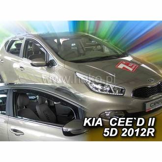 ΑΝΕΜΟΘΡΑΥΣΤΕΣ ΓΙΑ KIA CEED II 5D 05/2012-2018 ΖΕΥΓΑΡΙ ΑΠΟ ΕΥΚΑΜΠΤΟ ΦΙΜΕ ΠΛΑΣΤΙΚΟ HEKO - 2 ΤΕΜ.