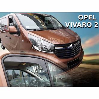 ΑΝΕΜΟΘΡΑΥΣΤΕΣ ΓΙΑ FIAT TALENTO 2016+ / OPEL VIVARO 2 2014-2019 / RENAULT TRAFIC 3 2014+ ΚΟΝΤΟ ΖΕΥΓΑΡΙ VAN ΑΠΟ ΕΥΚΑΜΠΤΟ ΦΙΜΕ ΠΛΑΣΤΙΚΟ HEKO - 2 ΤΕΜ.