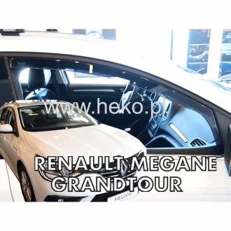 ΑΝΕΜΟΘΡΑΥΣΤΕΣ ΓΙΑ RENAULT MEGANE 5D 2016+ ΖΕΥΓΑΡΙ ΑΠΟ ΕΥΚΑΜΠΤΟ ΦΙΜΕ ΠΛΑΣΤΙΚΟ HEKO - 2 ΤΕΜ.