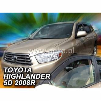 ΑΝΕΜΟΘΡΑΥΣΤΕΣ ΓΙΑ TOYOTA HIGHLANDER 5D 2007+ ΖΕΥΓΑΡΙ ΑΥΤΟΚΙΝΗΤΟΥ ΑΠΟ ΕΥΚΑΜΠΤΟ ΦΙΜΕ ΠΛΑΣΤΙΚΟ HEKO - 2 ΤΕΜ.